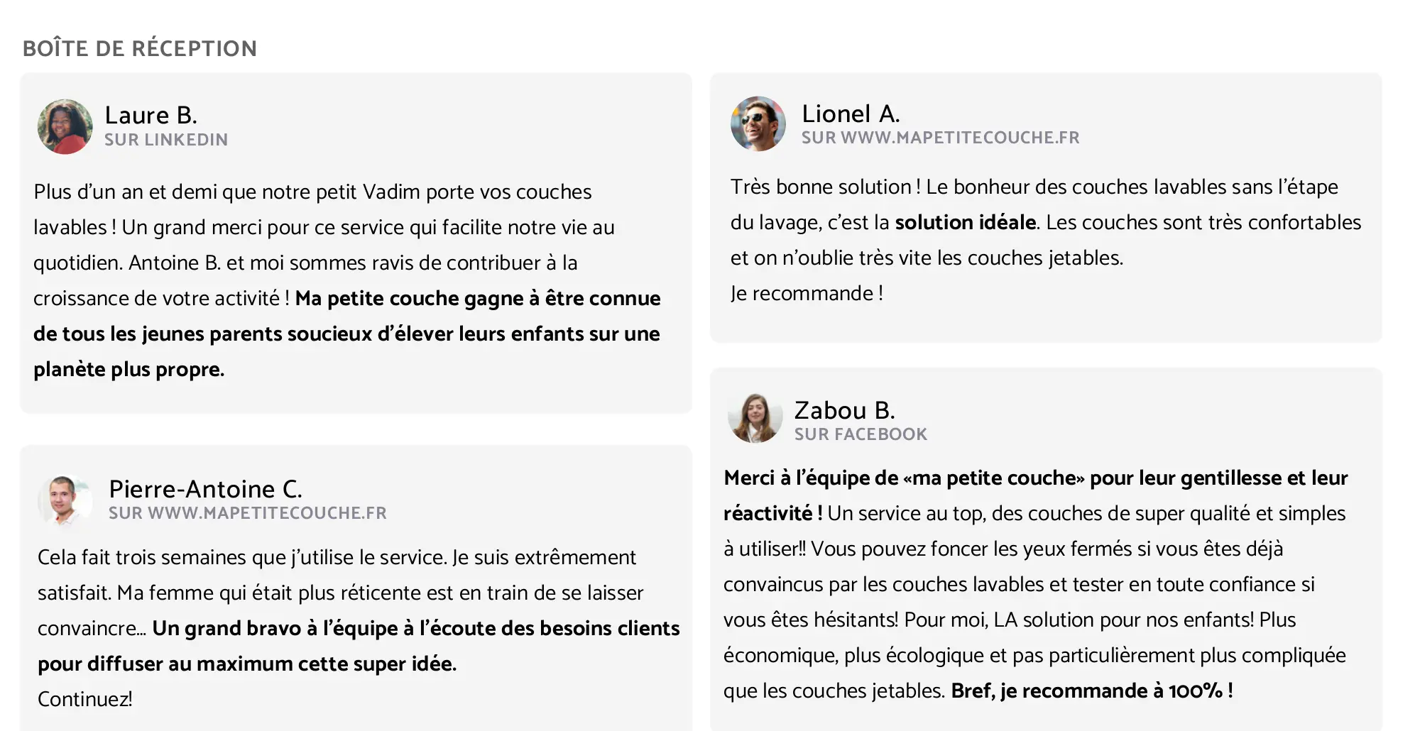 avis clients Ma petite couche